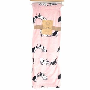 Emmy & Friends Cat and Dog Kissing Throw Blanket